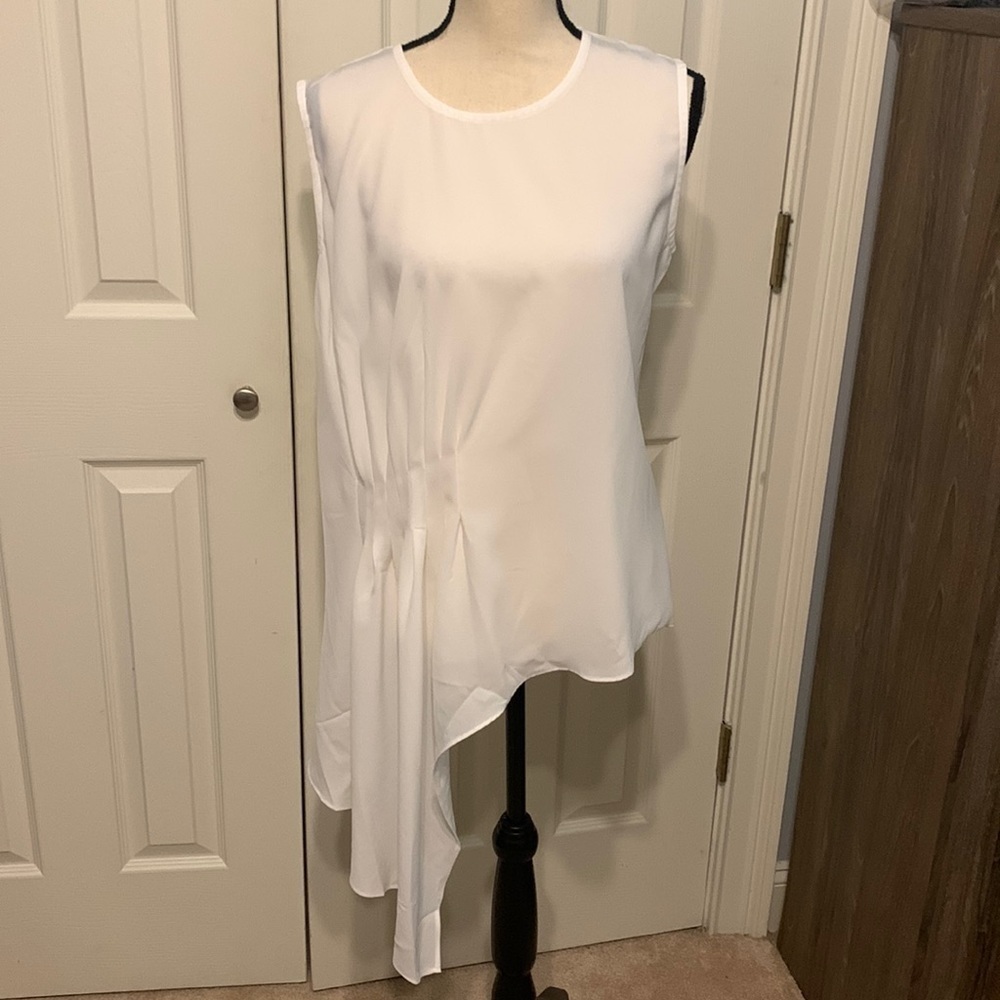 Patrizia Luca Ruched Side Tail Blouse